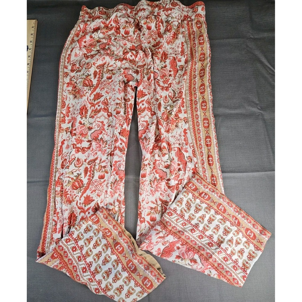 Hester‎ Orchard Floral Print Wide Leg Lounge Pants Women's MED Drawstring Waist - Picture 6 of 6